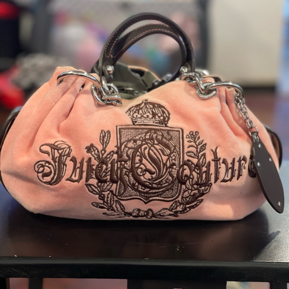 Juicy Couture Pink and Black Tote